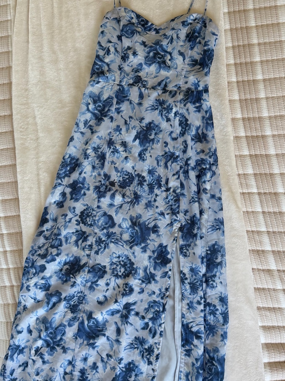 Abercrombie & Fitch Light Blue Floral Slip Dress